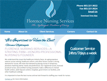 Tablet Screenshot of florencenursing.com